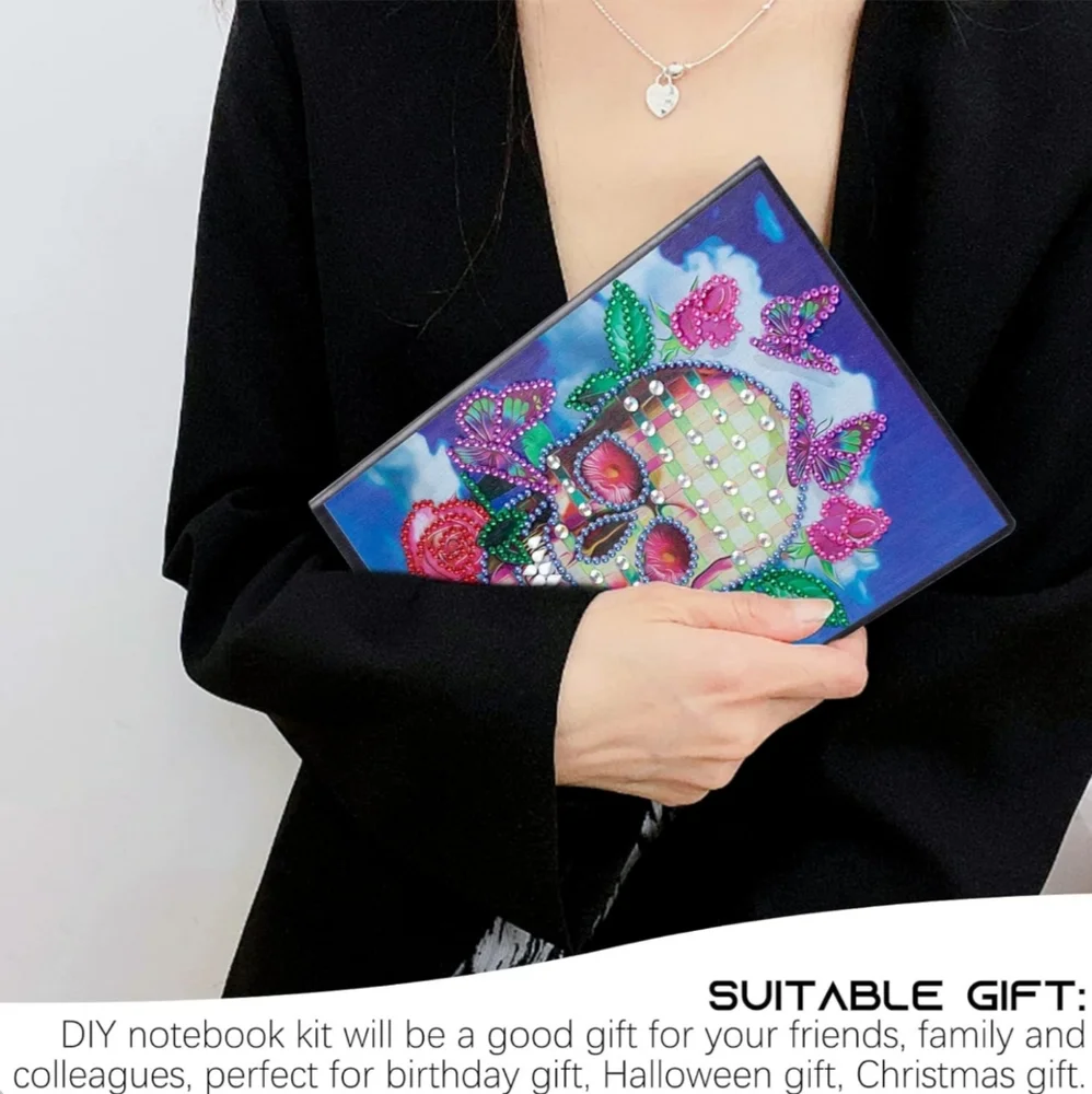 - Skull & Butterflies Diamond Painting Journal/Notebook